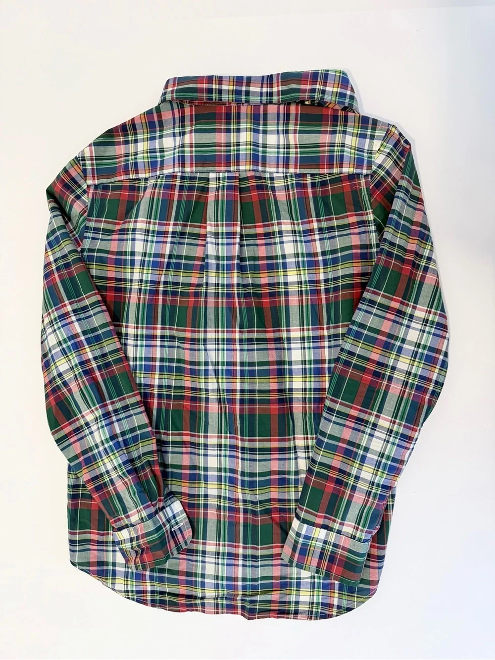 Boys Ralph Lauren Polo Plaid Button-Down Shirt Size L 14-16